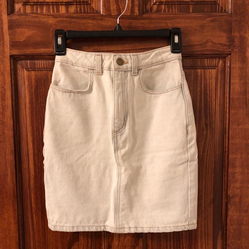 American Apparel Denim Pencil Skirt